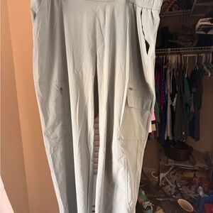 Women's Light Green Cargo Pants